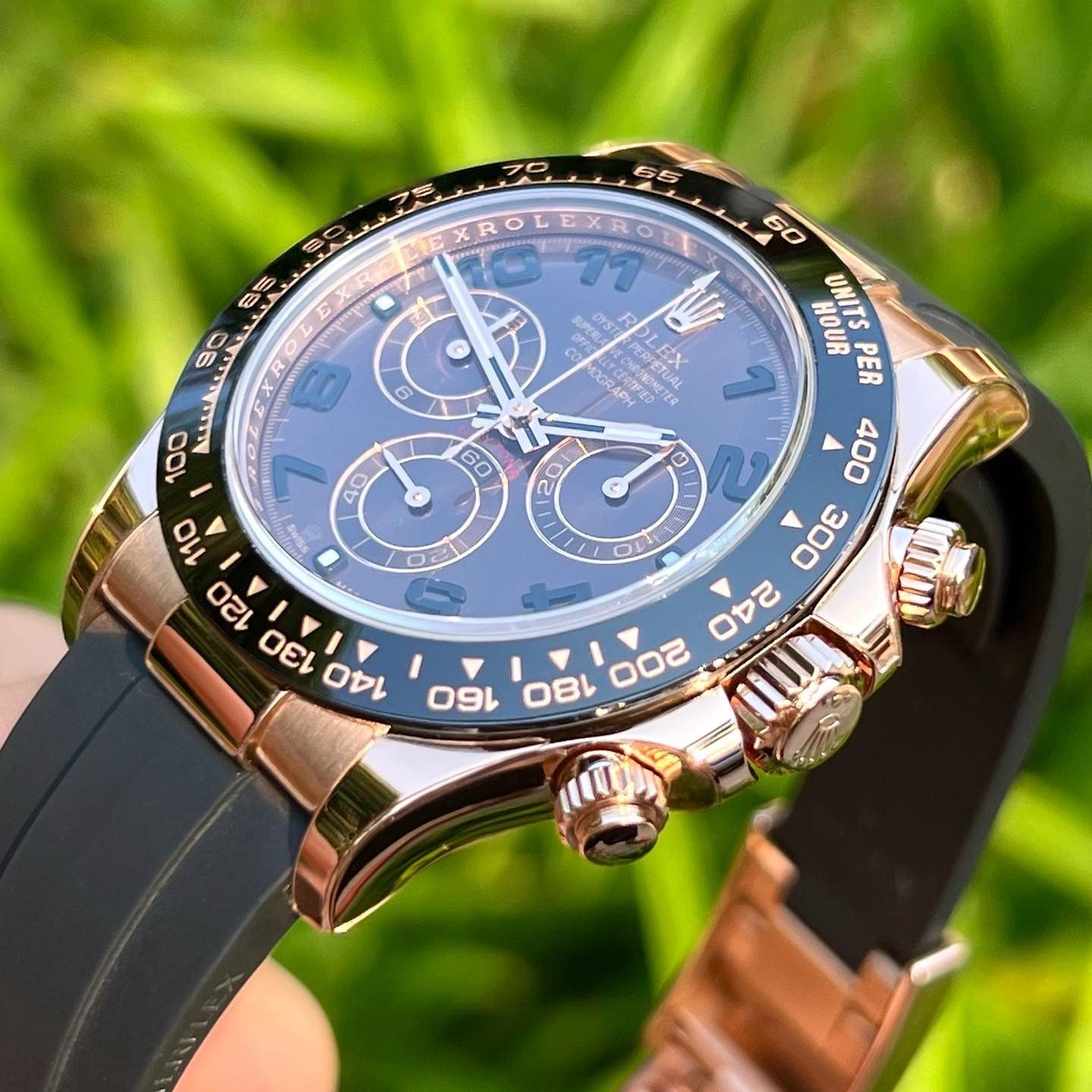 Daytona 40mm Rose Gold Chocolate Dial Mens Watch 116515