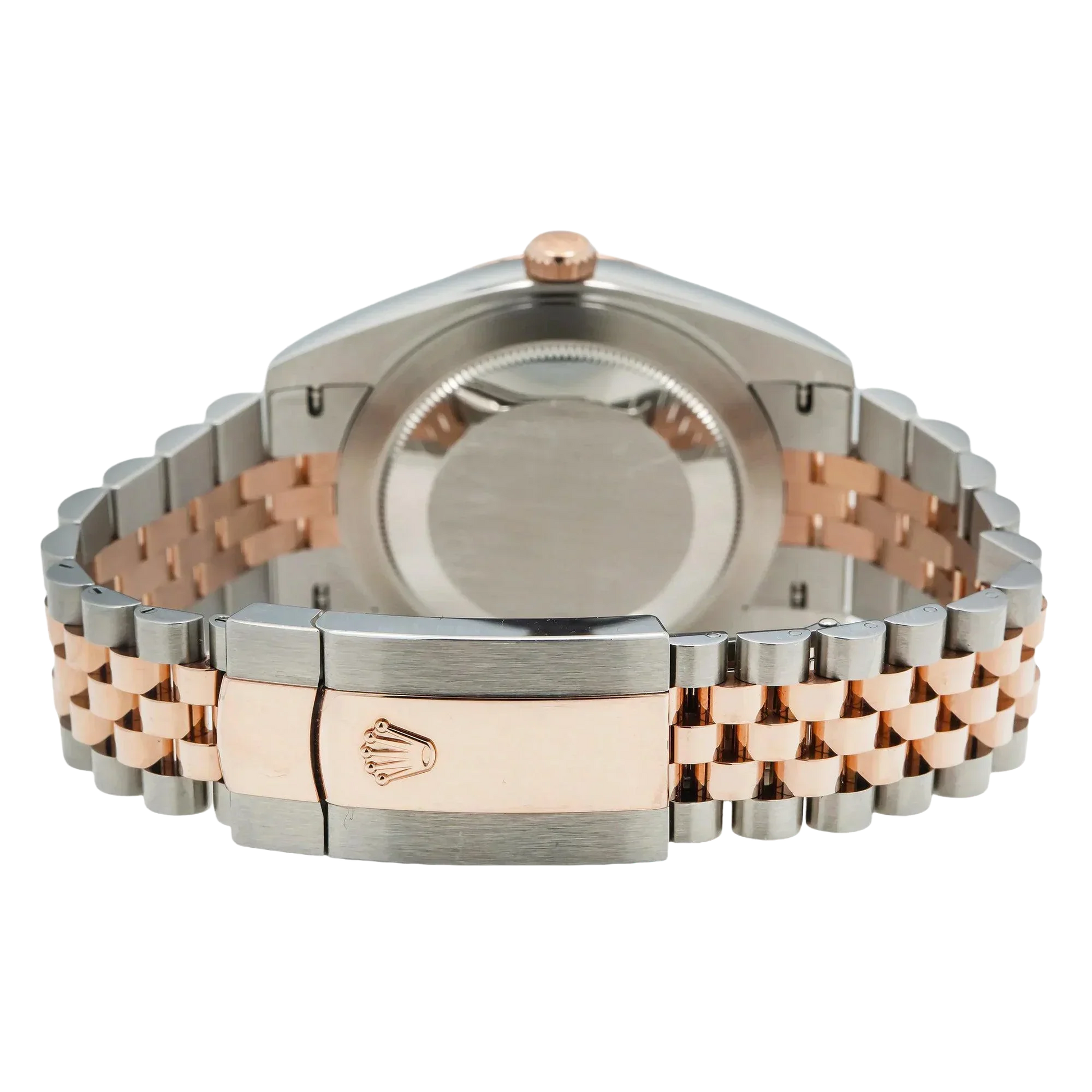 Datejust 41MM 126331 Chocolate Diamond Dial Fluted Bezel Two Tone Rose Gold Jubilee Bracelet