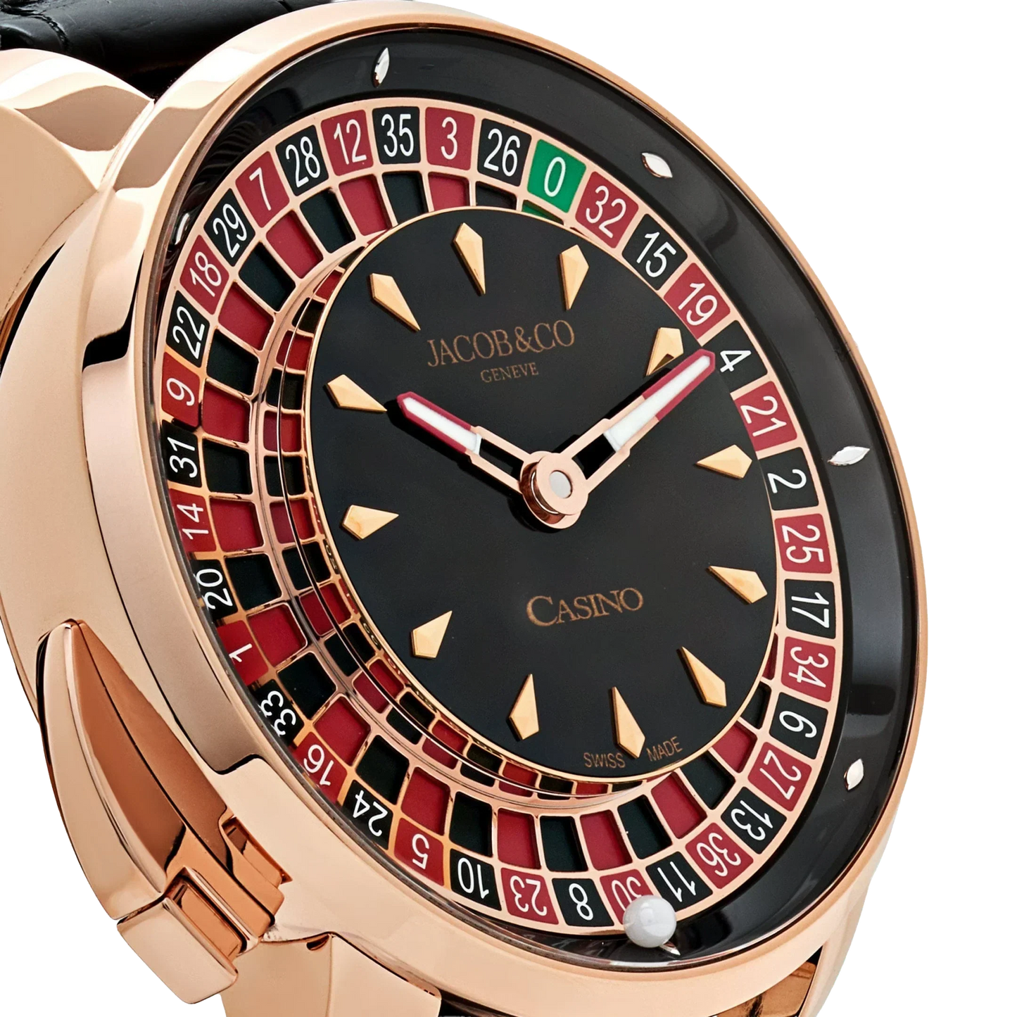 The Casino Tourbillon 44mm CA100.40.AA.AA.ABALA Rose Gold Black Onyx Dial Limited Edition