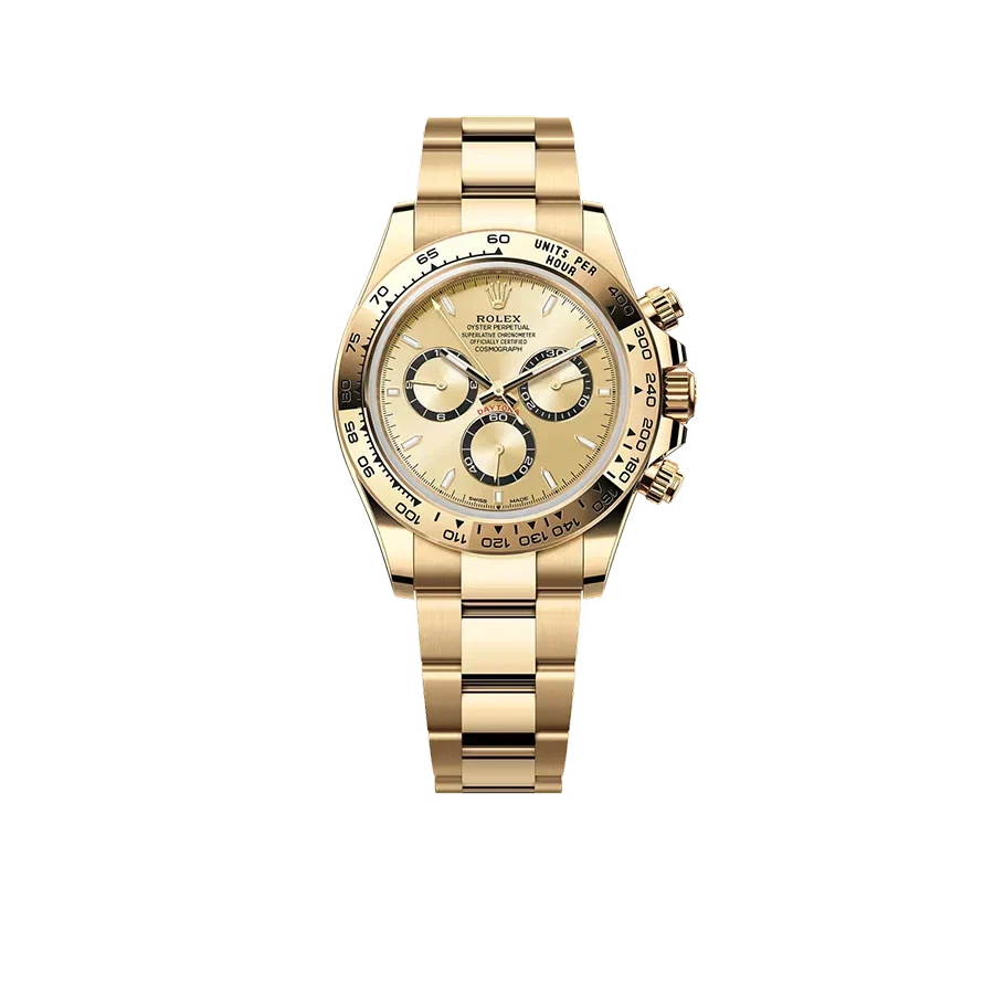 Daytona 40mm Yellow Gold Golden Dial Champagne m126508-0005