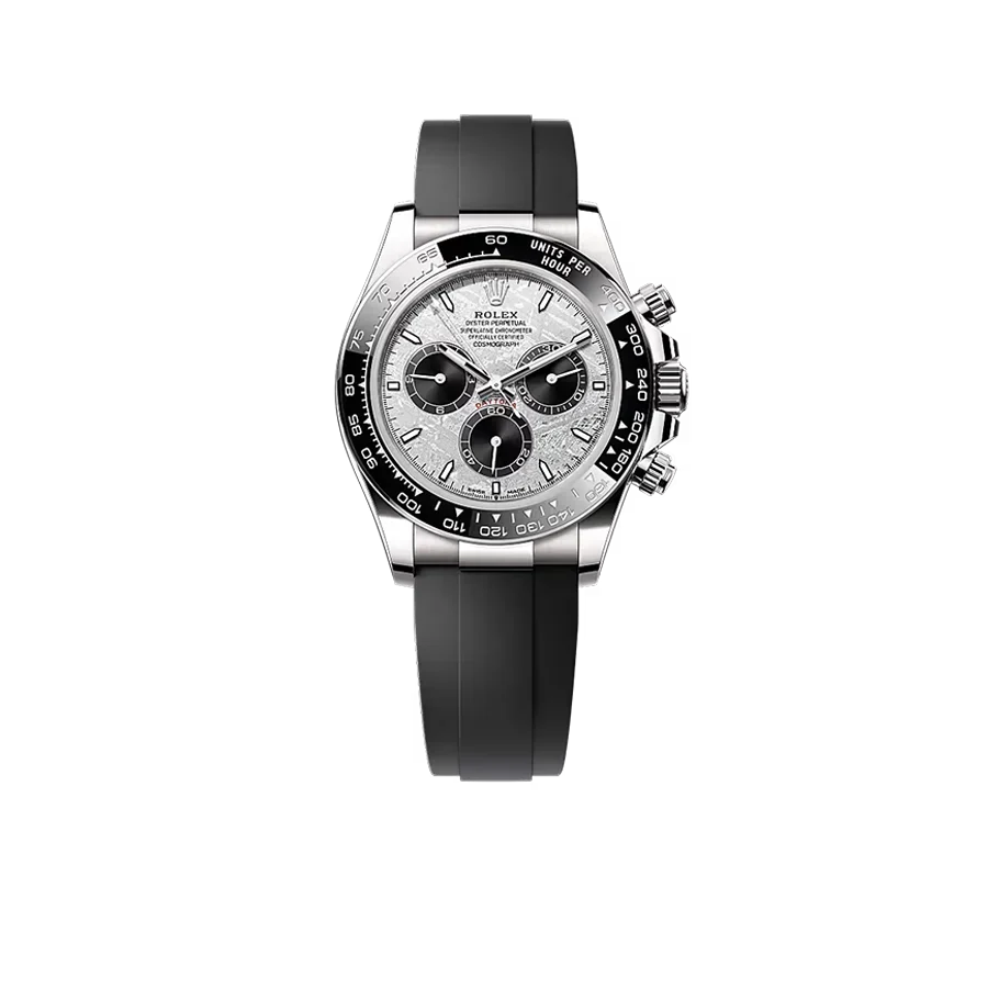 Daytona 40mm Oyster Perpetual White Gold with Meteorite and Black Dial M126519LN-0007