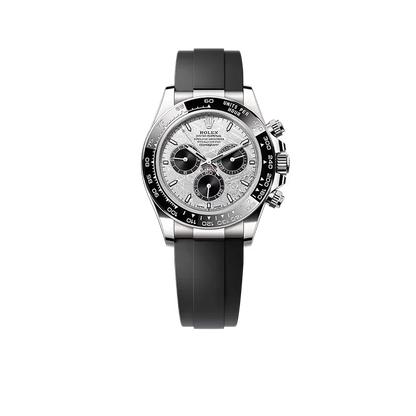 Daytona 40mm Oyster Perpetual White Gold with Meteorite and Black Dial M126519LN-0007