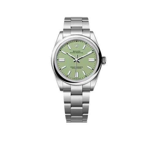 Oyster Perpetual 41mm Stainless Steel Pistachio Dial Men Watch 134300-0006 New 2025