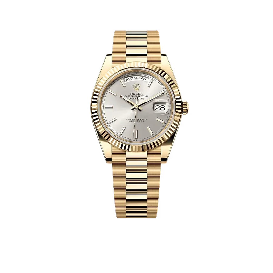 Day-Date 40mm Yellow Gold Silver Dial 228238