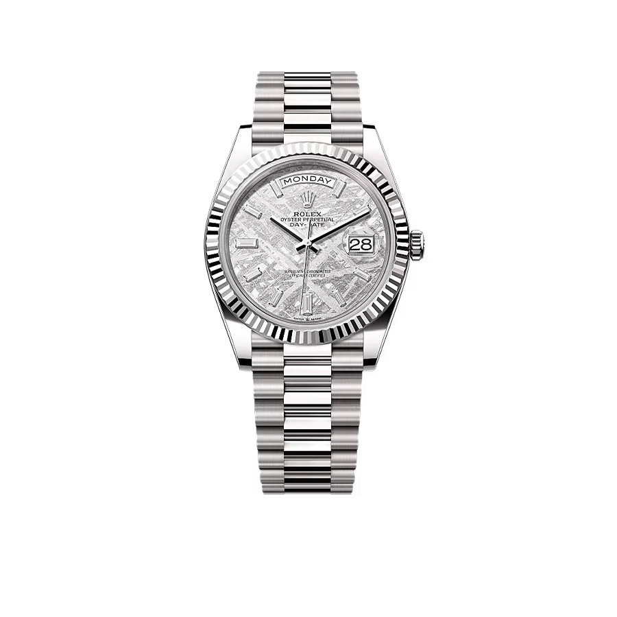 Day-Date 40 228239 White Gold Meteorite Diamond Dial