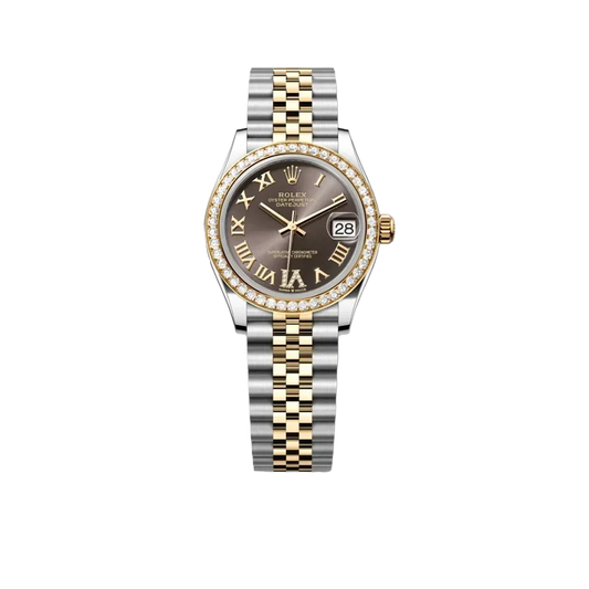 Lady-Datejust 31 mm, Oystersteel, yellow gold and diamonds M278383RBR-0018