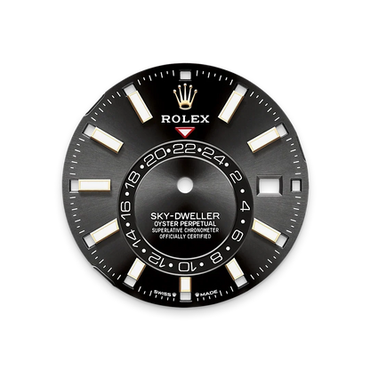 Sky-Dweller 42 mm Oyster, Oystersteel and Yellow Gold 336933 Bright Black