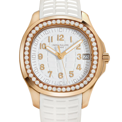 Aquanaut Luce 39mm 5268/200R-001 Rose Gold White Dial Diamond Bezel