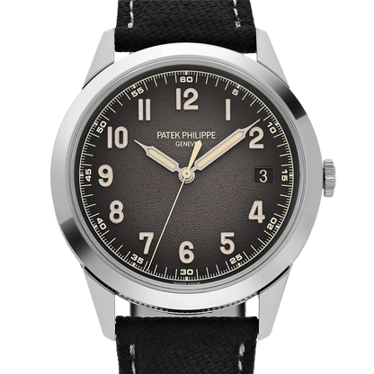 Calatrava 40mm 5226G-001 White Gold Charcoal Dial Date