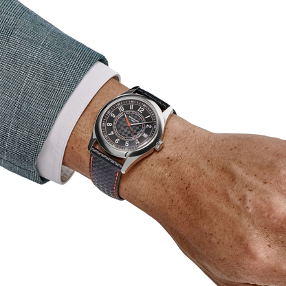 Calatrava 40mm 6007G-010 White Gold Red Accents