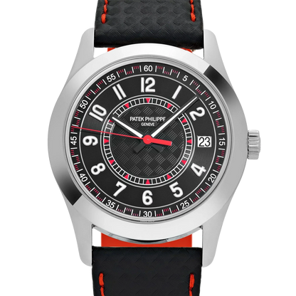 Calatrava 40mm 6007G-010 White Gold Red Accents
