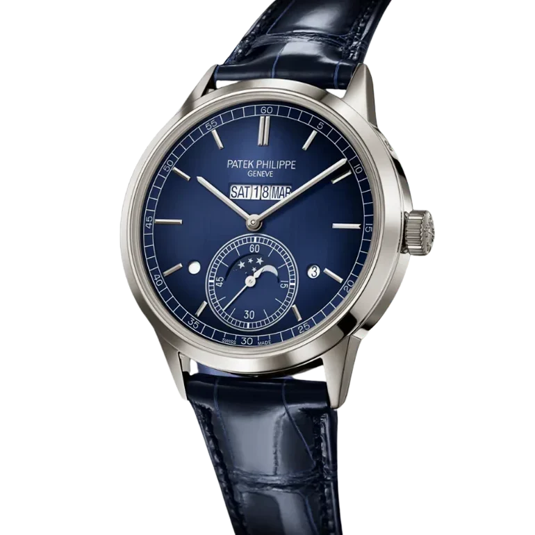 Grand Complications 42mm 5236P-001 In-Line Perpetual Calendar Platinum Blue Dial