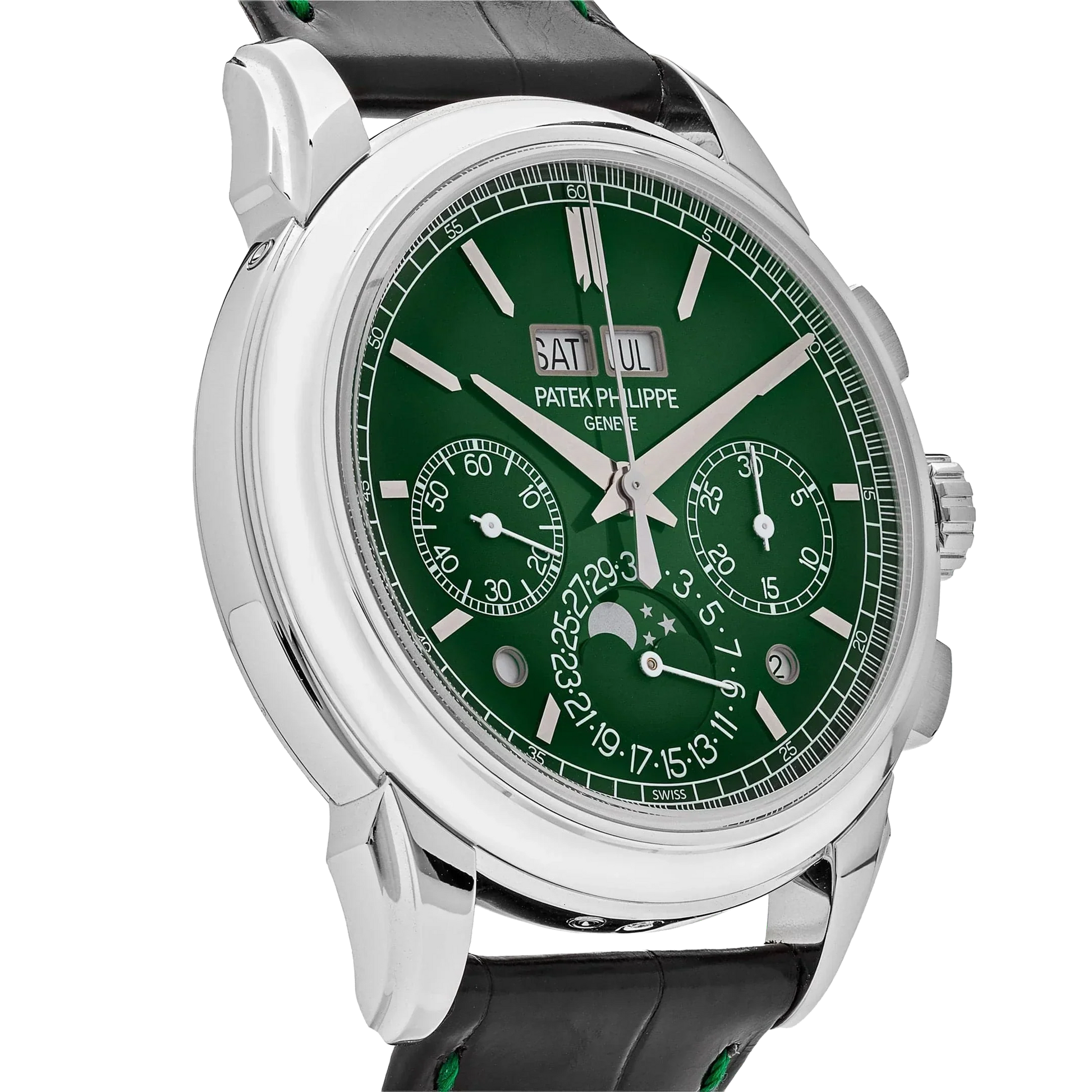 Grand Complications 41mm 5270P-014 Perpetual Calendar Chronograph Platinum Green Dial