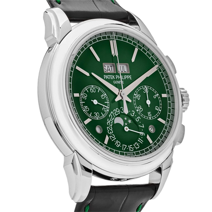Grand Complications 41mm 5270P-014 Perpetual Calendar Chronograph Platinum Green Dial