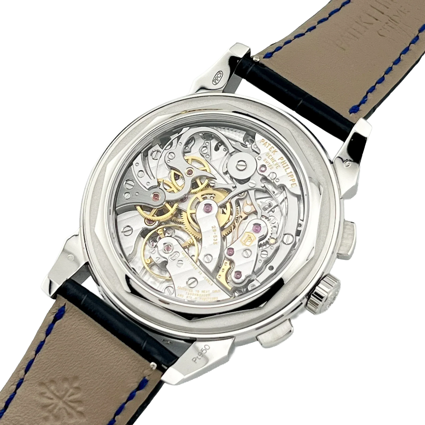 Grand Complications 41mm 5271/11P-010 Perpetual Calendar Chronograph Platinum Baguette Sapphires