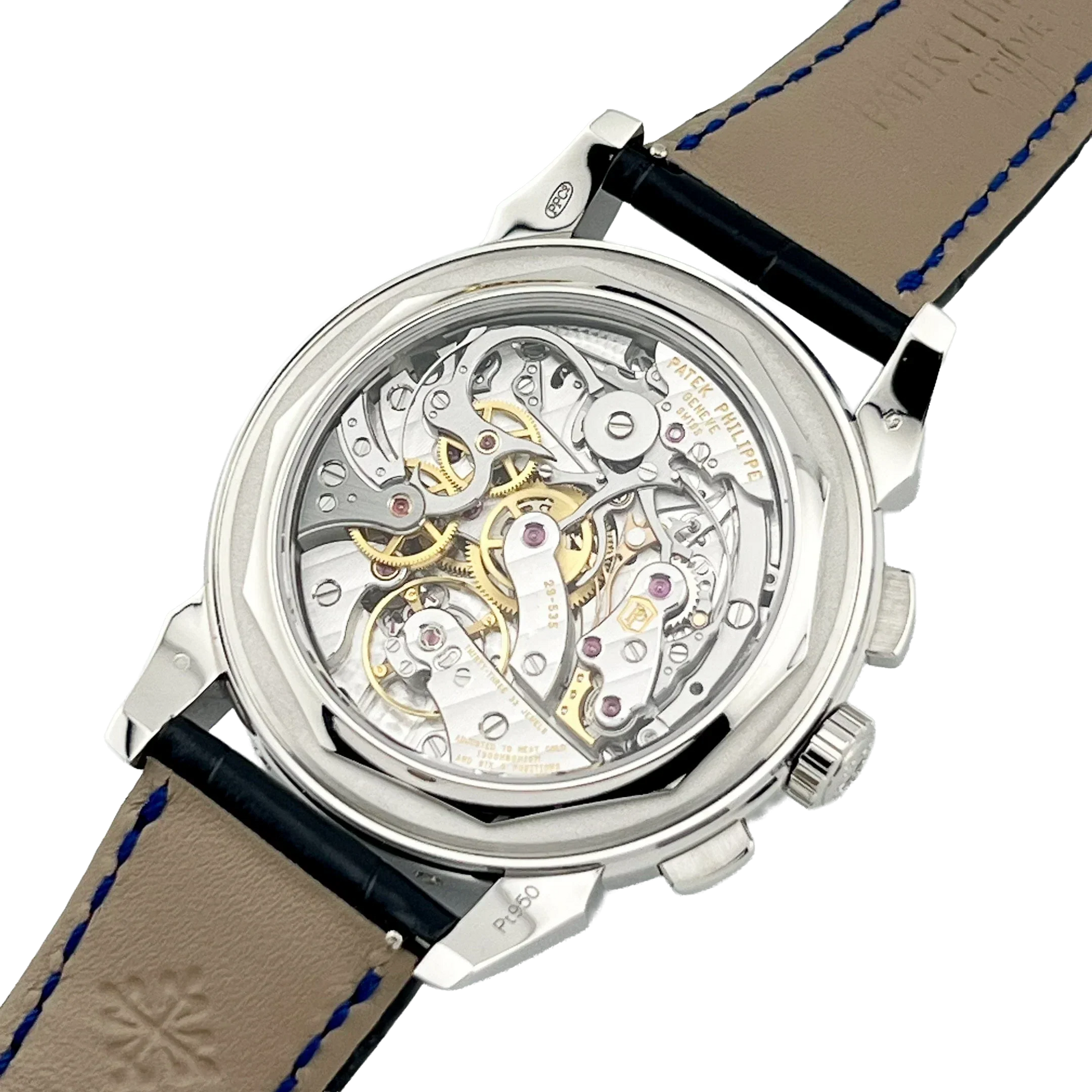 Grand Complications 41mm 5271/11P-010 Perpetual Calendar Chronograph Platinum Baguette Sapphires