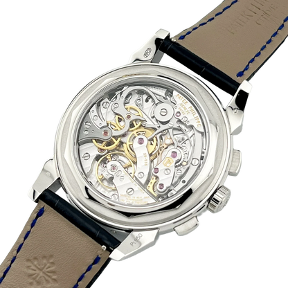 Grand Complications 41mm 5271/11P-010 Perpetual Calendar Chronograph Platinum Baguette Sapphires