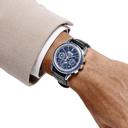 Grand Complications 41mm 5271/11P-010 Perpetual Calendar Chronograph Platinum Baguette Sapphires