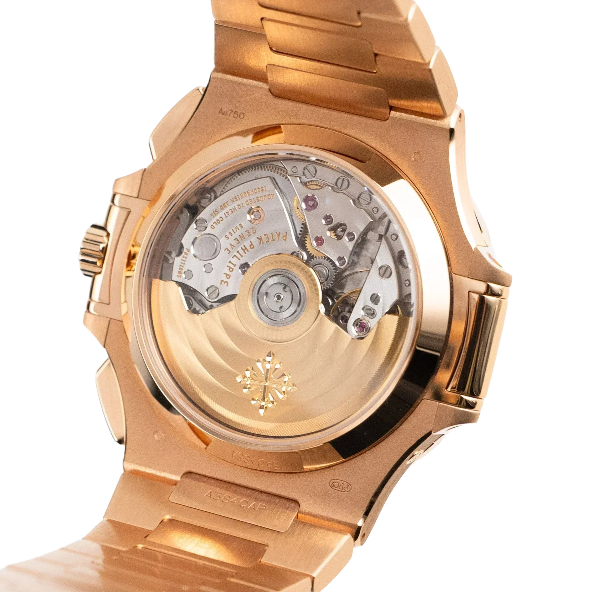Nautilus 40mm 5980/1R-001 Chronograph Date Rose Gold Black Dial