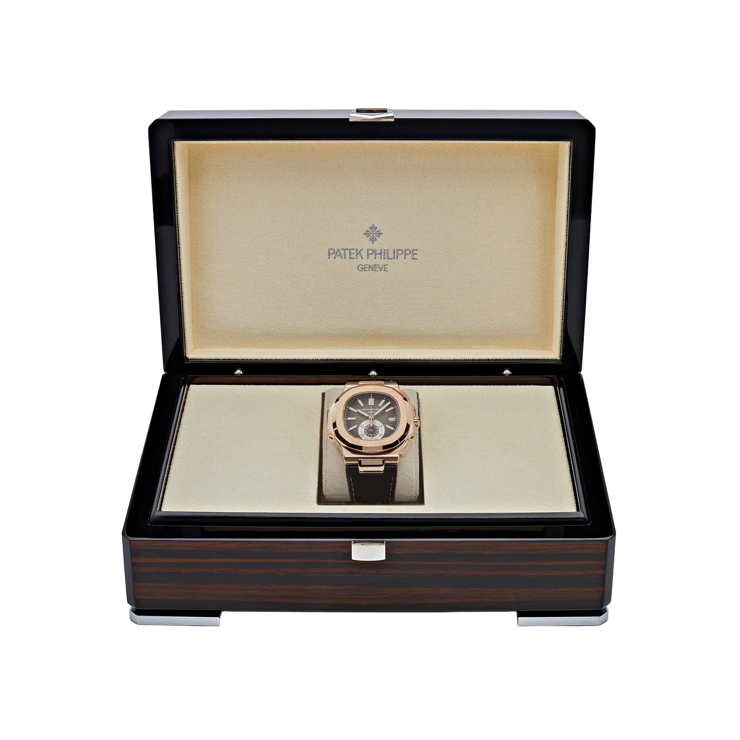 Nautilus 40mm 5980R-001 Chronograph Rose Gold Brown Dial