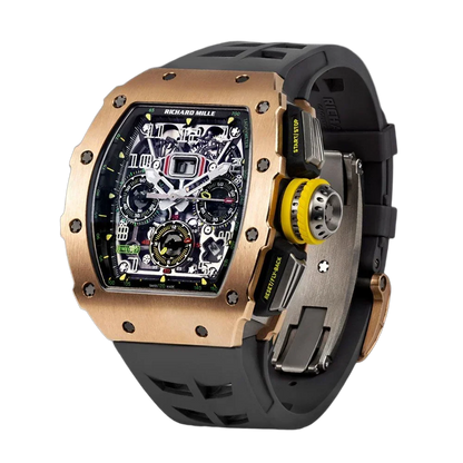 RM 11-03 Rose Gold &amp; Titanium, Skeleton Dial, 50 mm
