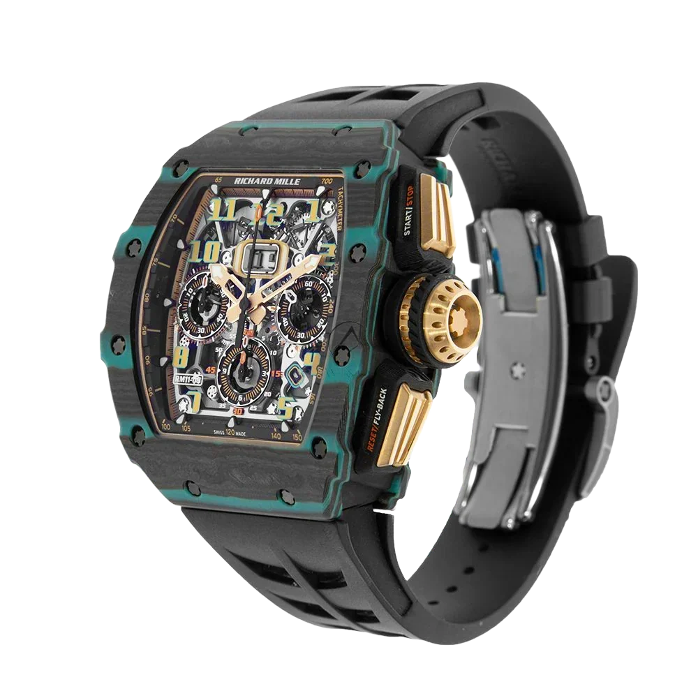 RM 11-03 Turquoise Quartz TPT, Ultimate Edition, Skeleton Dial, 50 mm