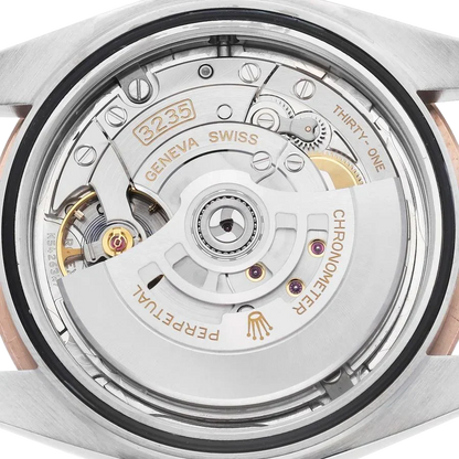 Datejust 41 Steel Everose Gold Sundust Diamond Dial Mens Watch 126331
