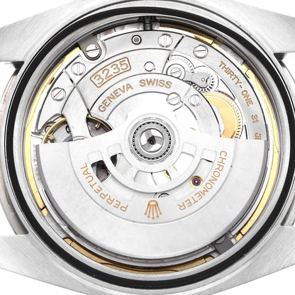 Datejust 41mm Steel White Gold Fluted Motif Dial Mens Watch 126334