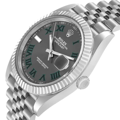 Datejust 41mm 126334 Wimbledon Stainless Steel Slate Dial Oyster
