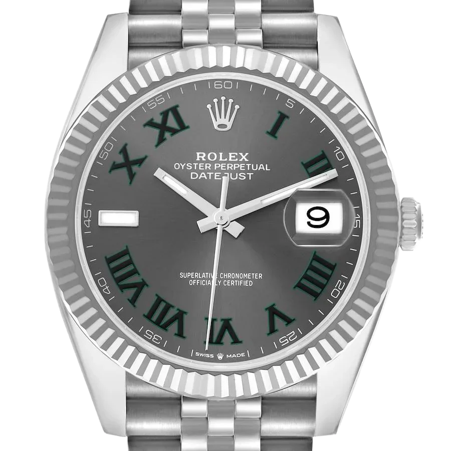 Datejust 41mm 126334 Wimbledon Stainless Steel Slate Dial Oyster