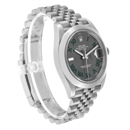Datejust 41mm Wimbledon Dial Steel Mens Watch 126300