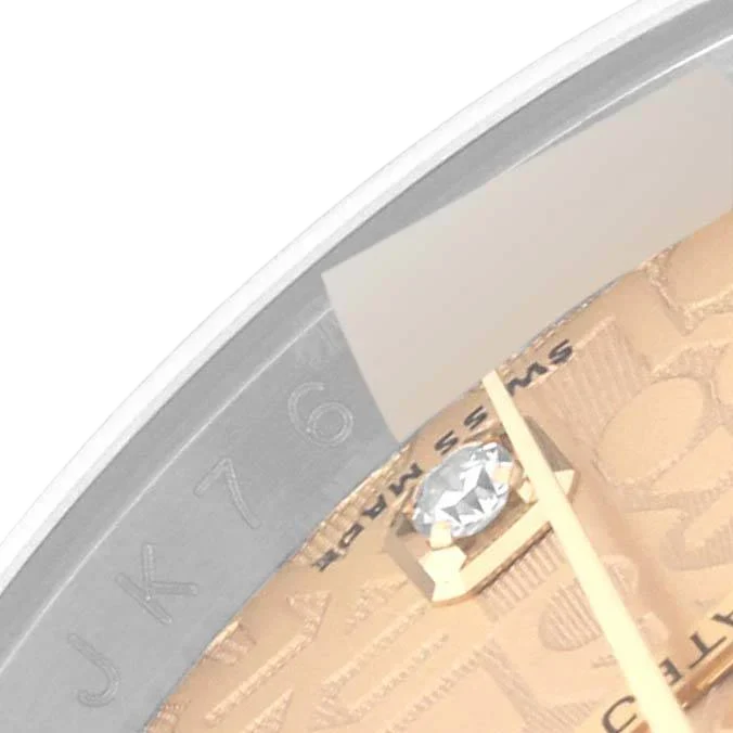 Datejust 36mm Champagne Jubilee Diamond Dial Watch 116243