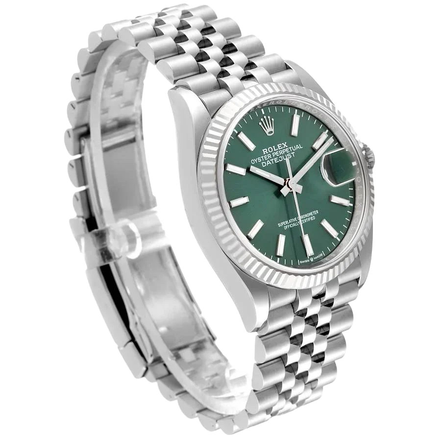 Datejust 36mm Stainless Steel Mint Green Dial Jubilee 126234