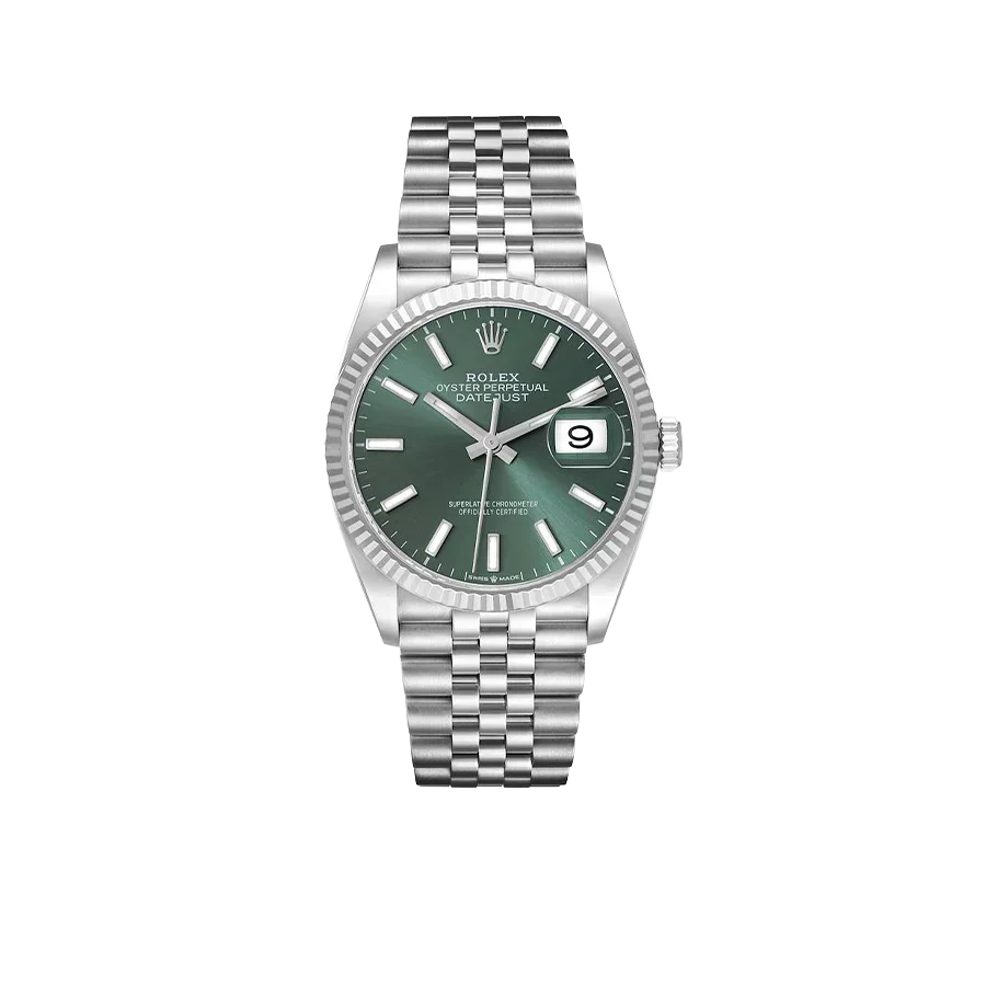 Datejust 36mm Stainless Steel Mint Green Dial Jubilee 126234
