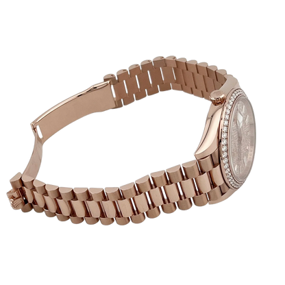 Day-Date 40 228345RBR Rose Gold Diamond Dial Diamond Bezel New 228345rbr-0002