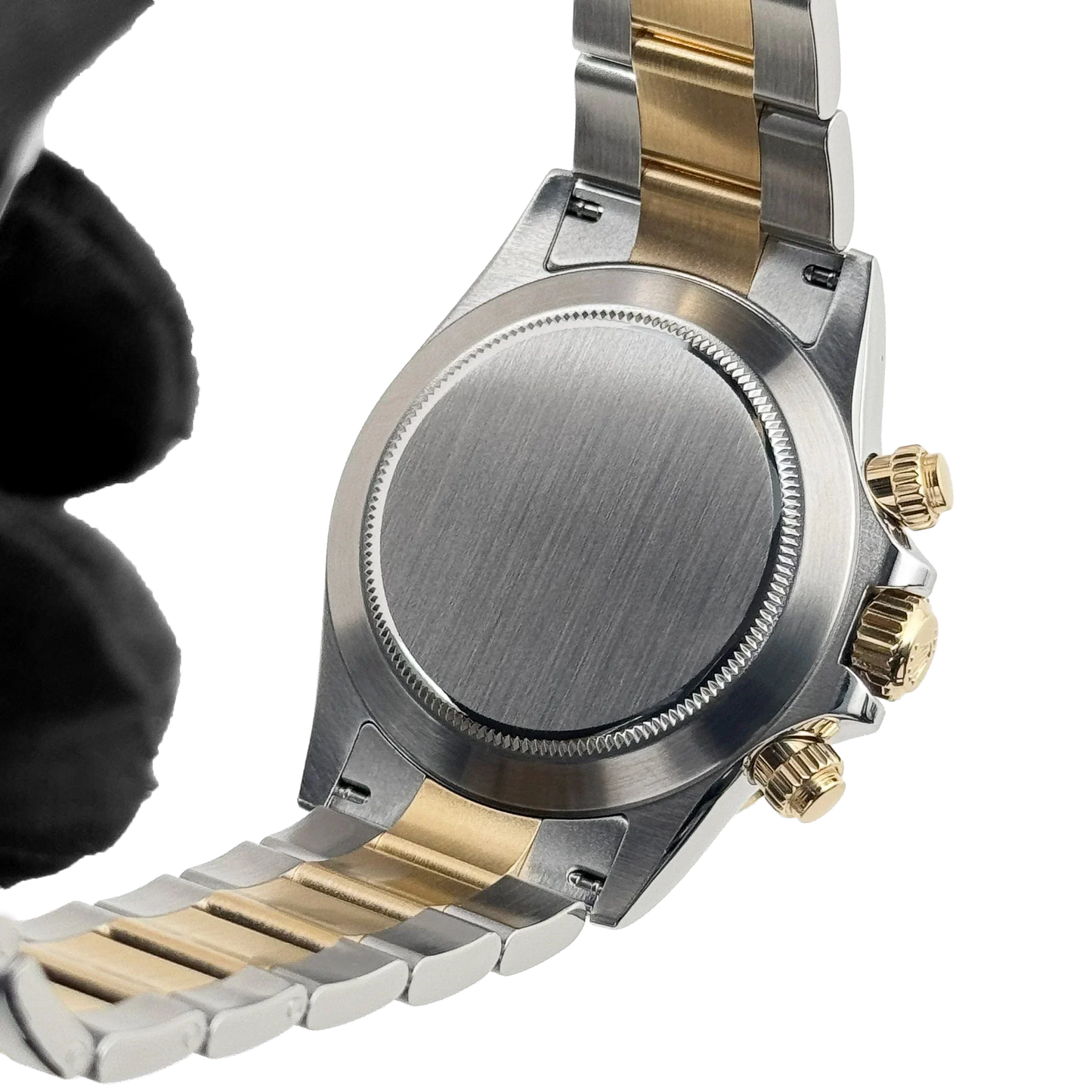 Daytona 40mm Yellow Gold Stainless Steel Black Dial 116503