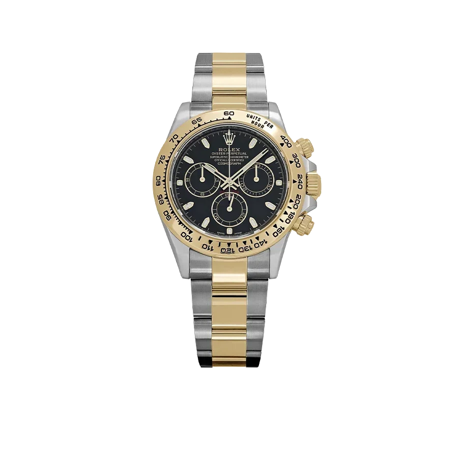 Daytona 40mm Yellow Gold Stainless Steel Black Dial 116503