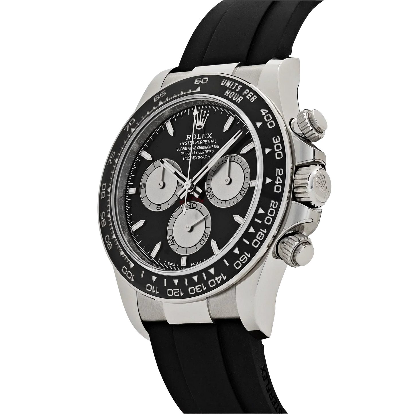 Daytona 40mm Baby Le Mans White Gold Black Dial 126519LN