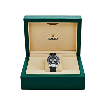 Daytona 40mm Baby Le Mans White Gold Black Dial 126519LN