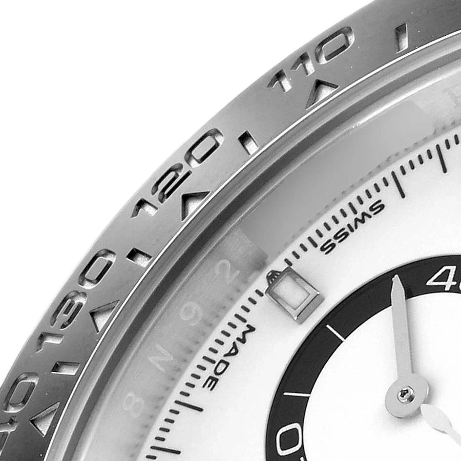 Daytona 40mm Stainless Steel White Panda Dial 126500