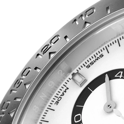 Daytona 40mm Stainless Steel White Panda Dial 126500