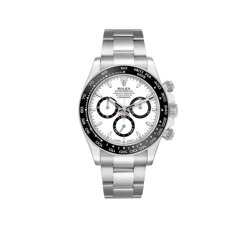 Daytona 40mm Stainless Steel White Panda Dial 126500