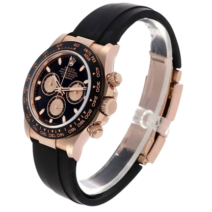 Daytona 40mm Rose Gold Oysterflex Mens Watch 116515LN