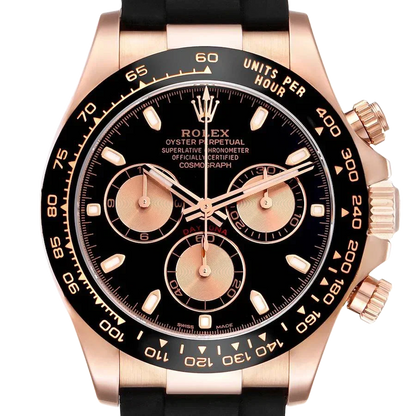 Daytona 40mm Rose Gold Oysterflex Mens Watch 116515LN