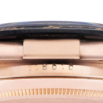 Daytona 40mm Rose Gold Oysterflex Chocolate Dial Mens Watch 116515