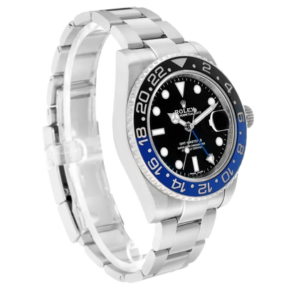 GMT Master II 40mm Steel Black Blue Batman Bezel Mens Watch 116710