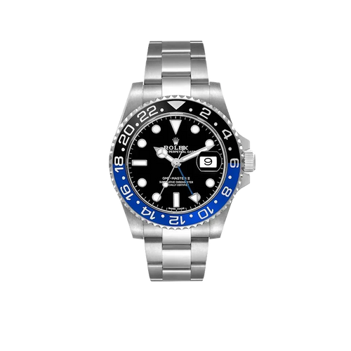 GMT Master II 40mm Steel Black Blue Batman Bezel Mens Watch 116710