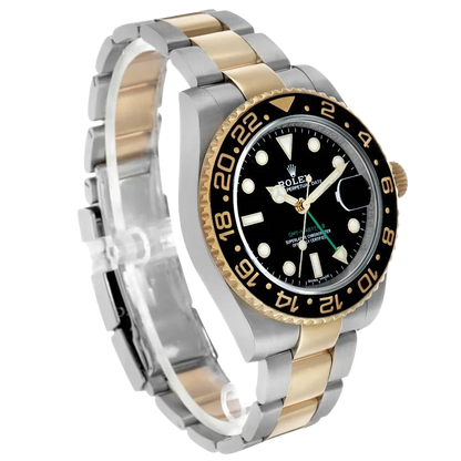 GMT Master II 40mm Steel Yellow Gold Mens Watch 116713