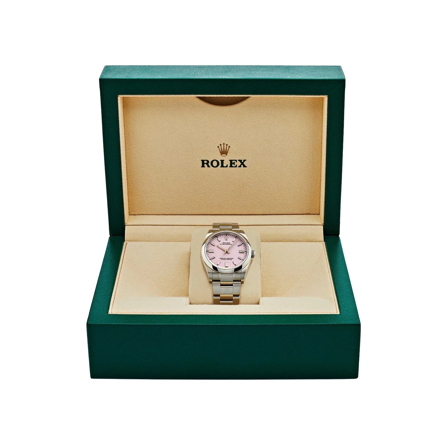 Oyster Perpetual 41mm Stainless Steel Candy Pink Dial Men Watch 134300-0013 New 2025