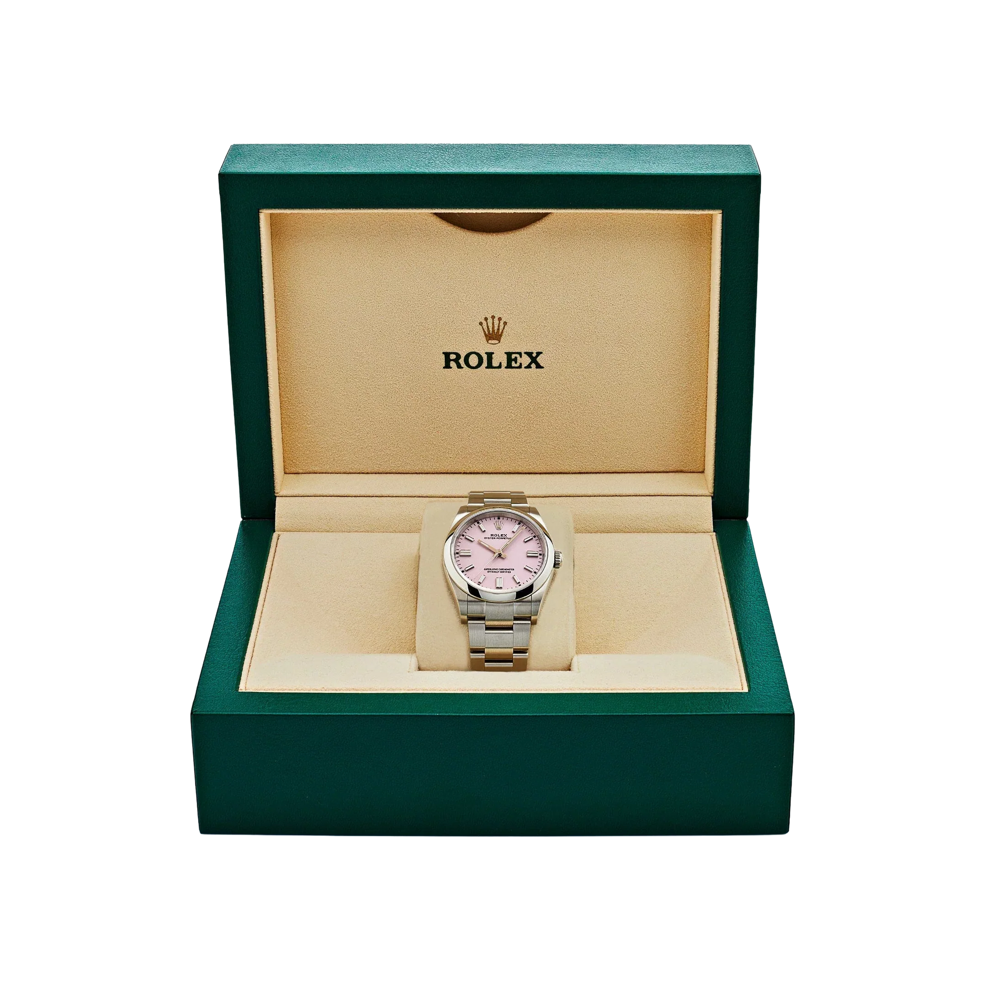 Oyster Perpetual 41mm Stainless Steel Candy Pink Dial Men Watch 134300-0013 New 2025